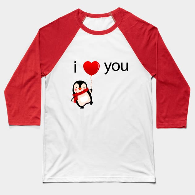 i love you Baseball T-Shirt by Abu Muorad